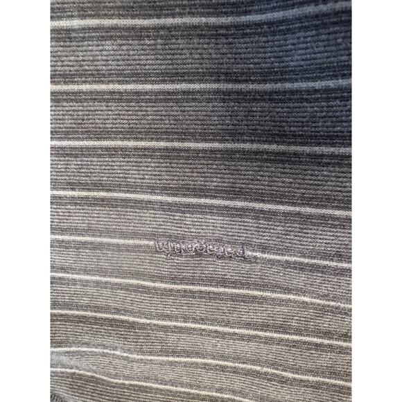 PATAGONIA Striped Fleece Pull Over Kids XXL Base Layer 1/4 Zip Mock Neck Gray - Picture 6 of 13